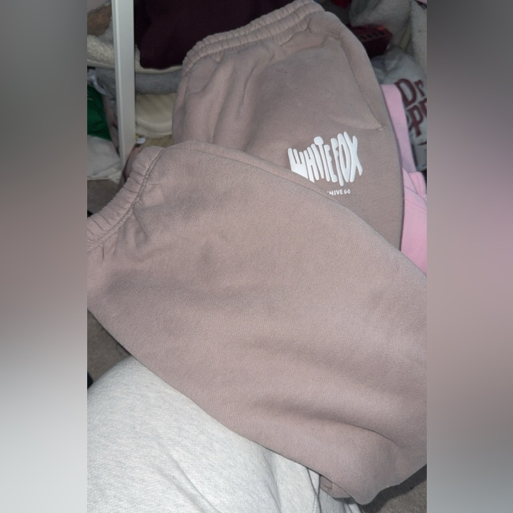 White fox joggers